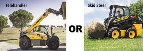 skid steer vs telehandler|skid steer loader telehandler.